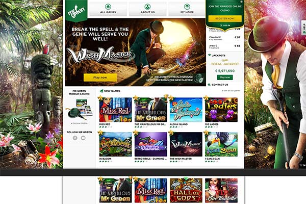 Play at Mr Green Casino Mr Green Home